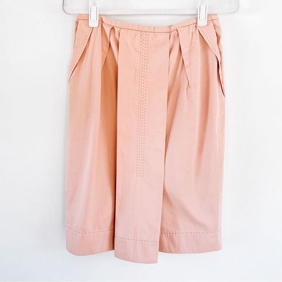Stella McCartney Pleated Pencil Skirt Solid Light Pink Sz 8 - Picture 1 of 5
